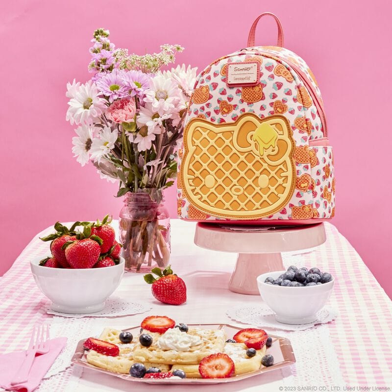 Loungefly Loungefly Hello Kitty Breakfast Waffle Mini Backpack Kawaii Gifts