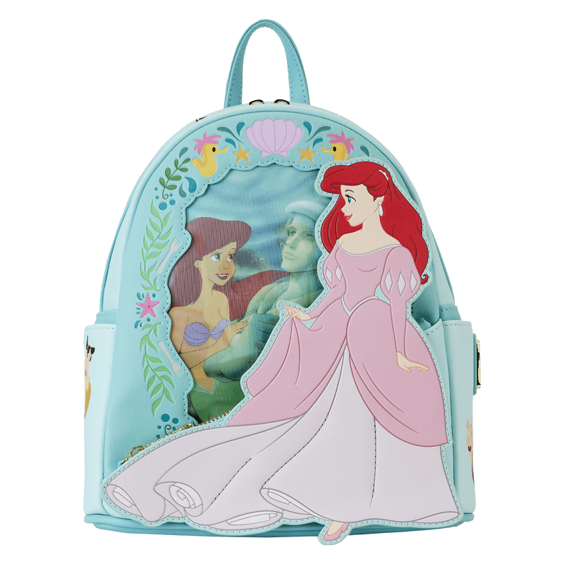 Loungefly Loungefly The Little Mermaid Ariel Princess Lenticular Mini Backpack Kawaii Gifts