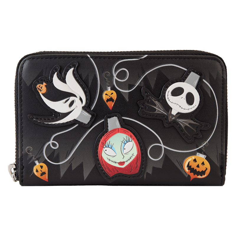 Loungefly Loungefly Disney Nightmare Before Christmas Tree String Lights Glow Zip Around Wallet Kawaii Gifts