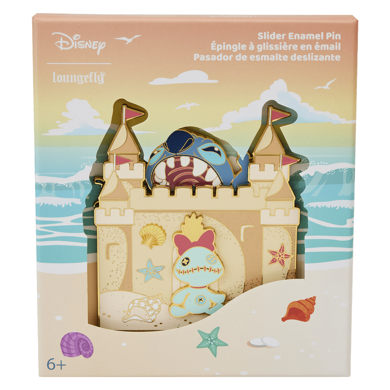 Loungefly Loungefly Stitch Sandcastle Beach Surprise 3 Collector Box Pin Kawaii Gifts 671803392618