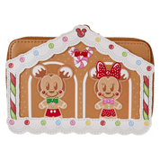 Loungefly Loungefly Disney Mickey & Friends Gingerbread House Zip Around Wallet Kawaii Gifts