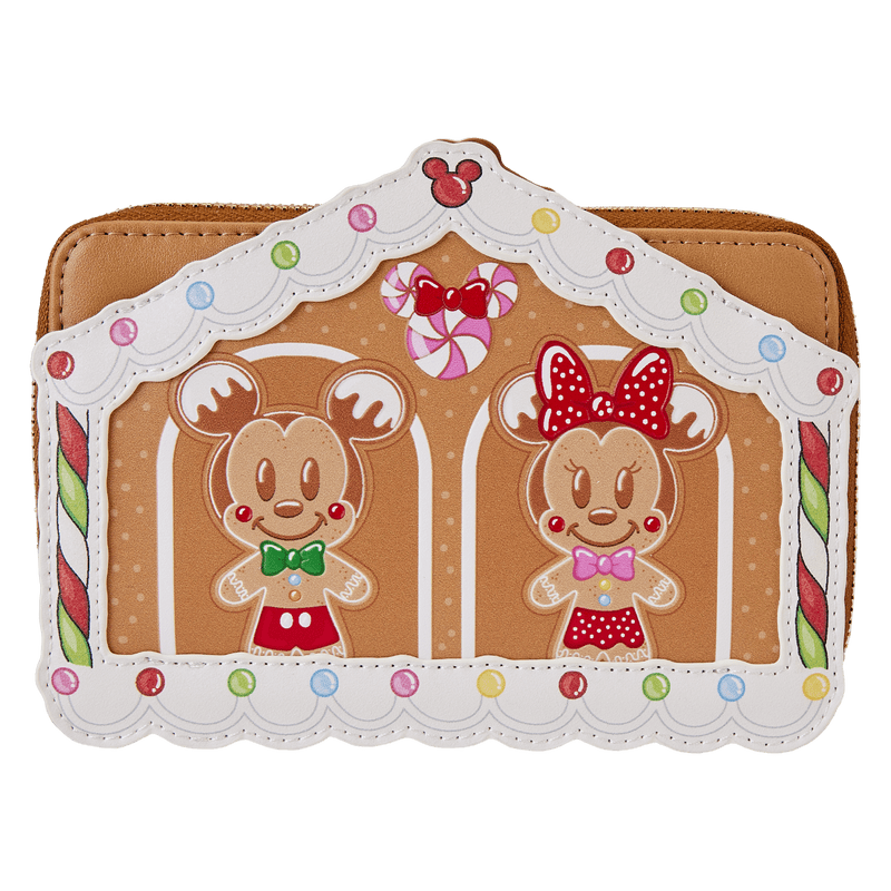 Loungefly Loungefly Disney Mickey & Friends Gingerbread House Zip Around Wallet Kawaii Gifts