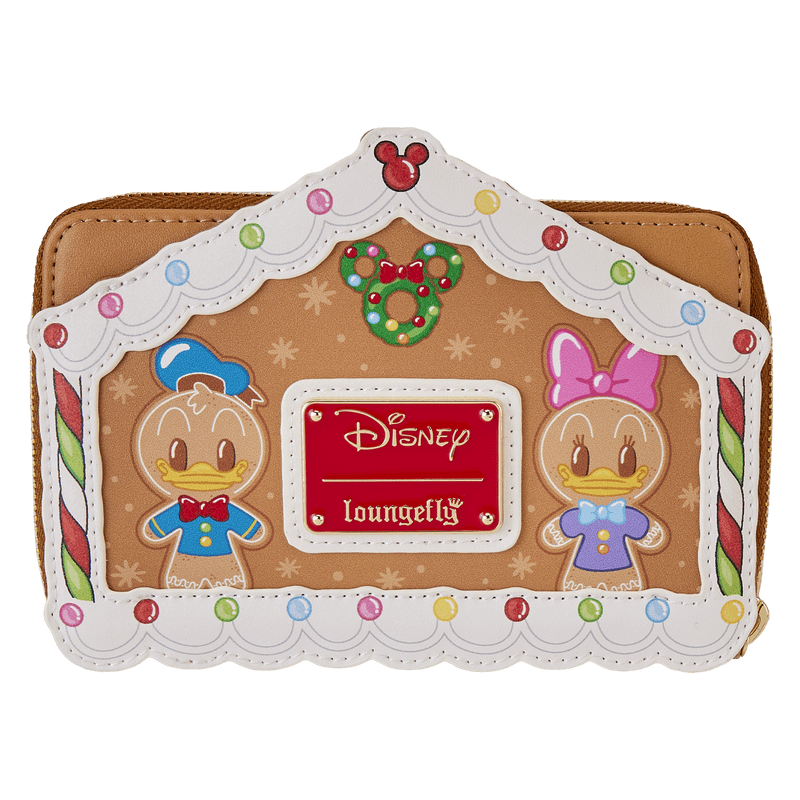 Loungefly Loungefly Disney Mickey & Friends Gingerbread House Zip Around Wallet Kawaii Gifts