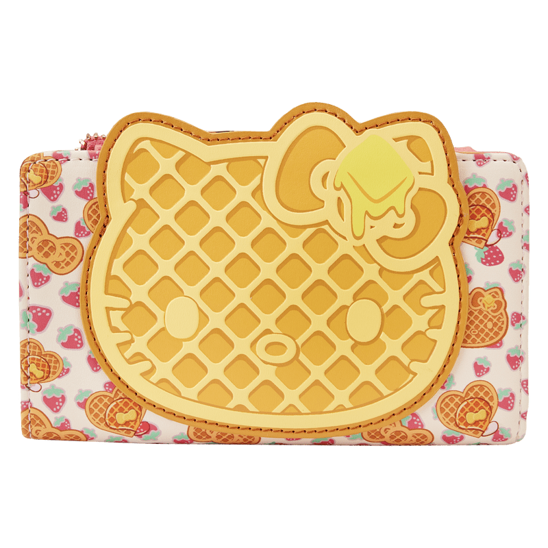 Loungefly Loungefly Hello Kitty Breakfast Waffle Flap Wallet Kawaii Gifts 671803458154