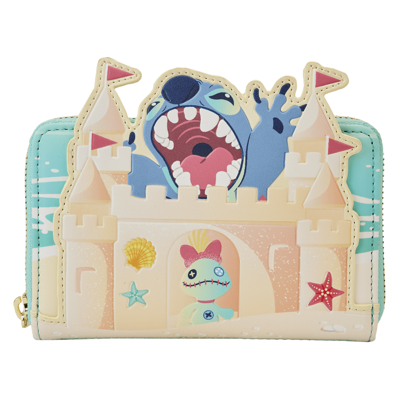 Loungefly Loungefly Stitch Sandcastle Beach Surprise Zip-Around Wallet Kawaii Gifts 671803392038