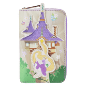 Loungefly Loungefly Tangled Rapunzel Swinging from the Tower Zip Around Wallet Kawaii Gifts 671803463448