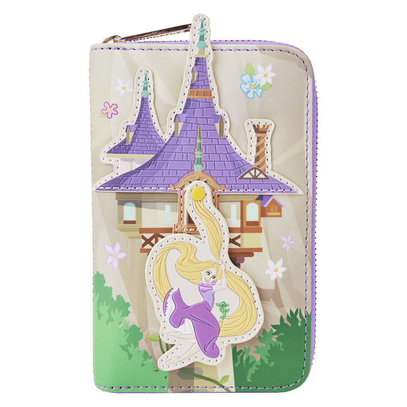 Loungefly Loungefly Tangled Rapunzel Swinging from the Tower Zip Around Wallet Kawaii Gifts 671803463448