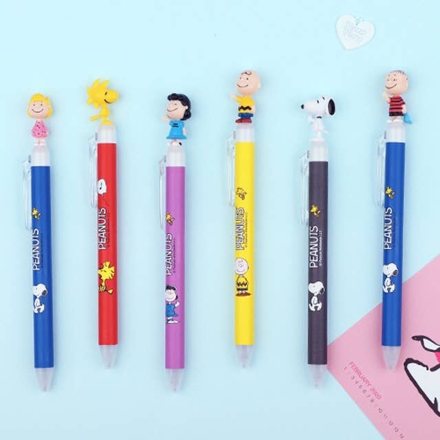 Lucia's K-Wonderland Peanuts Snoopy & Friends Figure Mascot Ball point Pen 0.5mm Kawaii Gifts