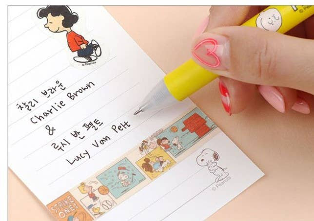 Lucia's K-Wonderland Peanuts Snoopy & Friends Figure Mascot Ball point Pen 0.5mm Kawaii Gifts