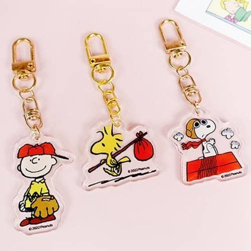 Lucia's K-Wonderland Peanuts Snoopy & Friends Random Key Chain Ring-Bag charm Kawaii Gifts