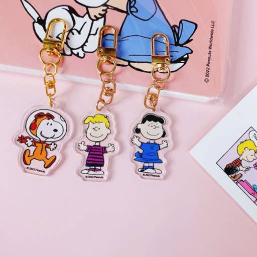 Peanuts Snoopy & Friends Random Key Chain Ring Bag charm – Kawaii
