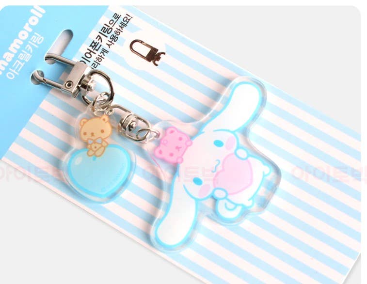 Lucia's K-Wonderland Sanrio Acryle Characters & Friends Key ring, Bag charm Cinnamoroll Kawaii Gifts