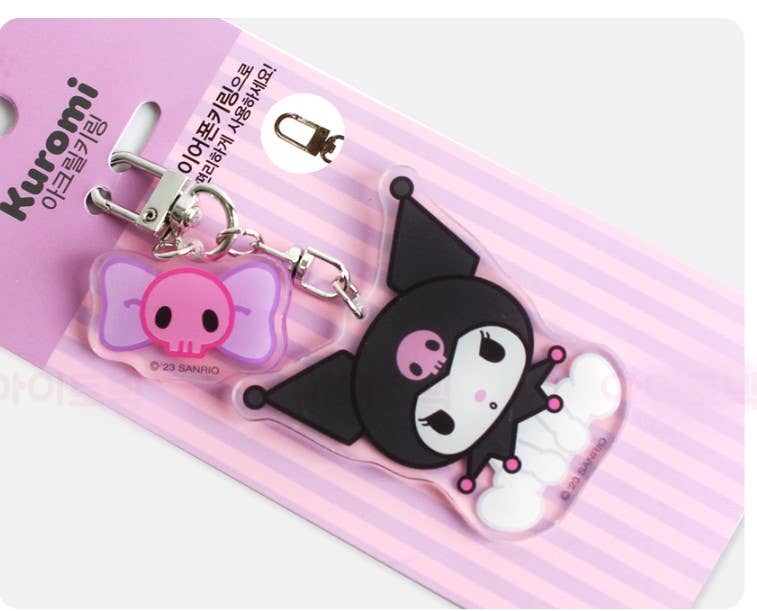 Lucia's K-Wonderland Sanrio Acryle Characters & Friends Key ring, Bag charm Kuromi Kawaii Gifts