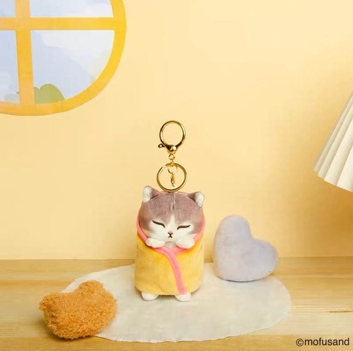 M-Funbox Mofusand 4" Kitty Burrito Plushy Bag Charm Kawaii Gifts