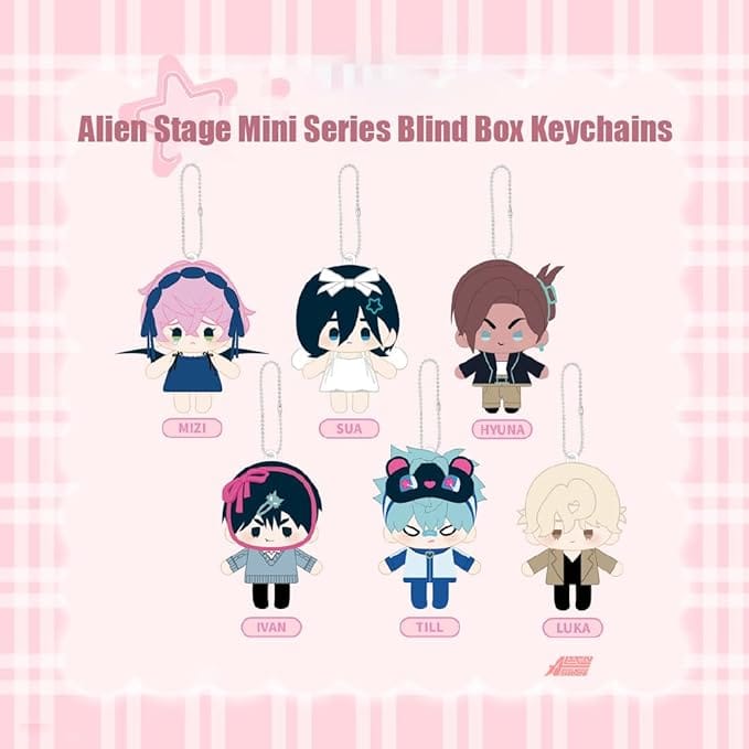 M-Funbox Alien Stage 4" Surprise Plushy Bag Charm Blind Box Kawaii Gifts