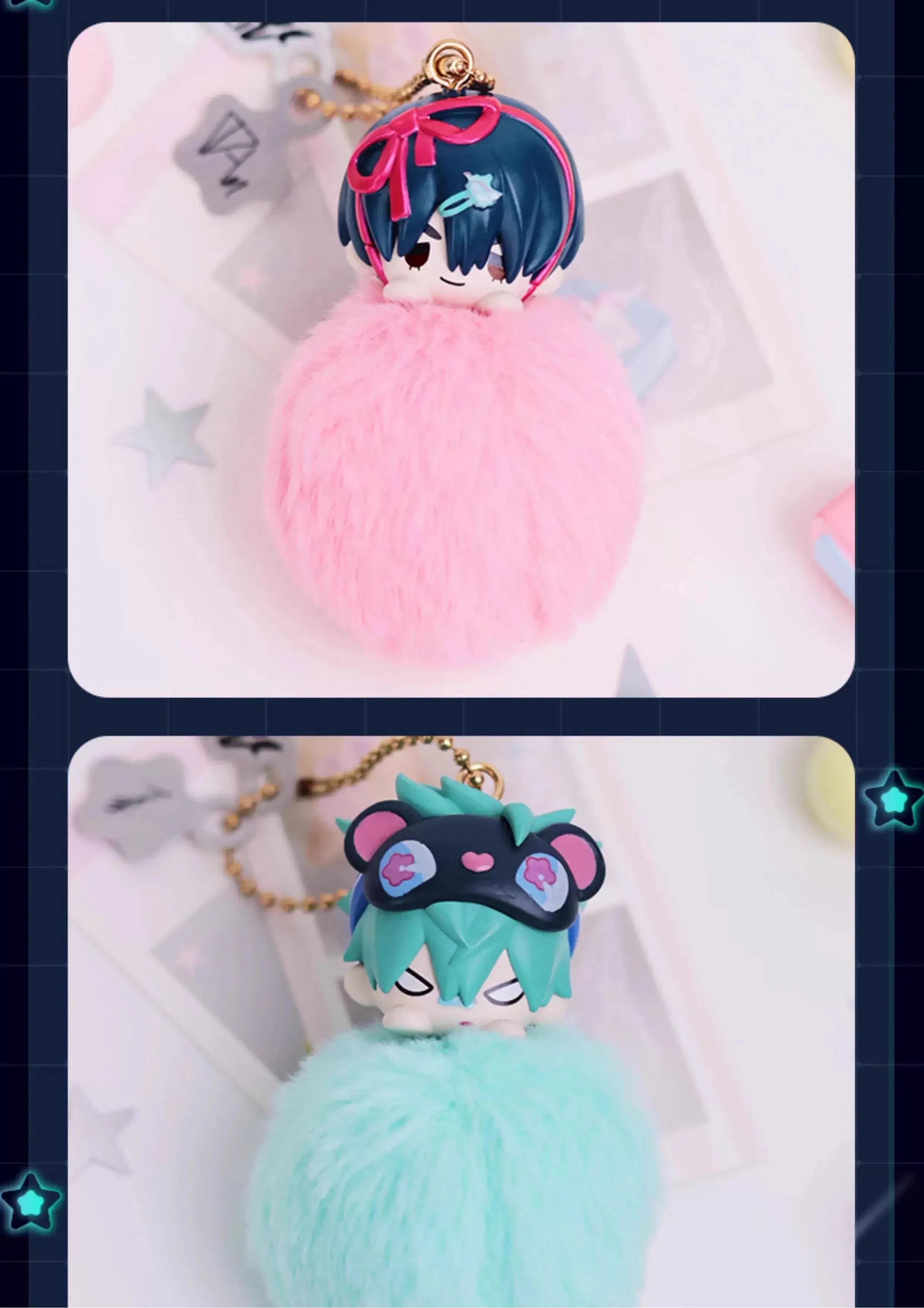 M-Funbox Alien Stage Free Stage 3" Surprise Pompom Bag Charm Blind Box Kawaii Gifts