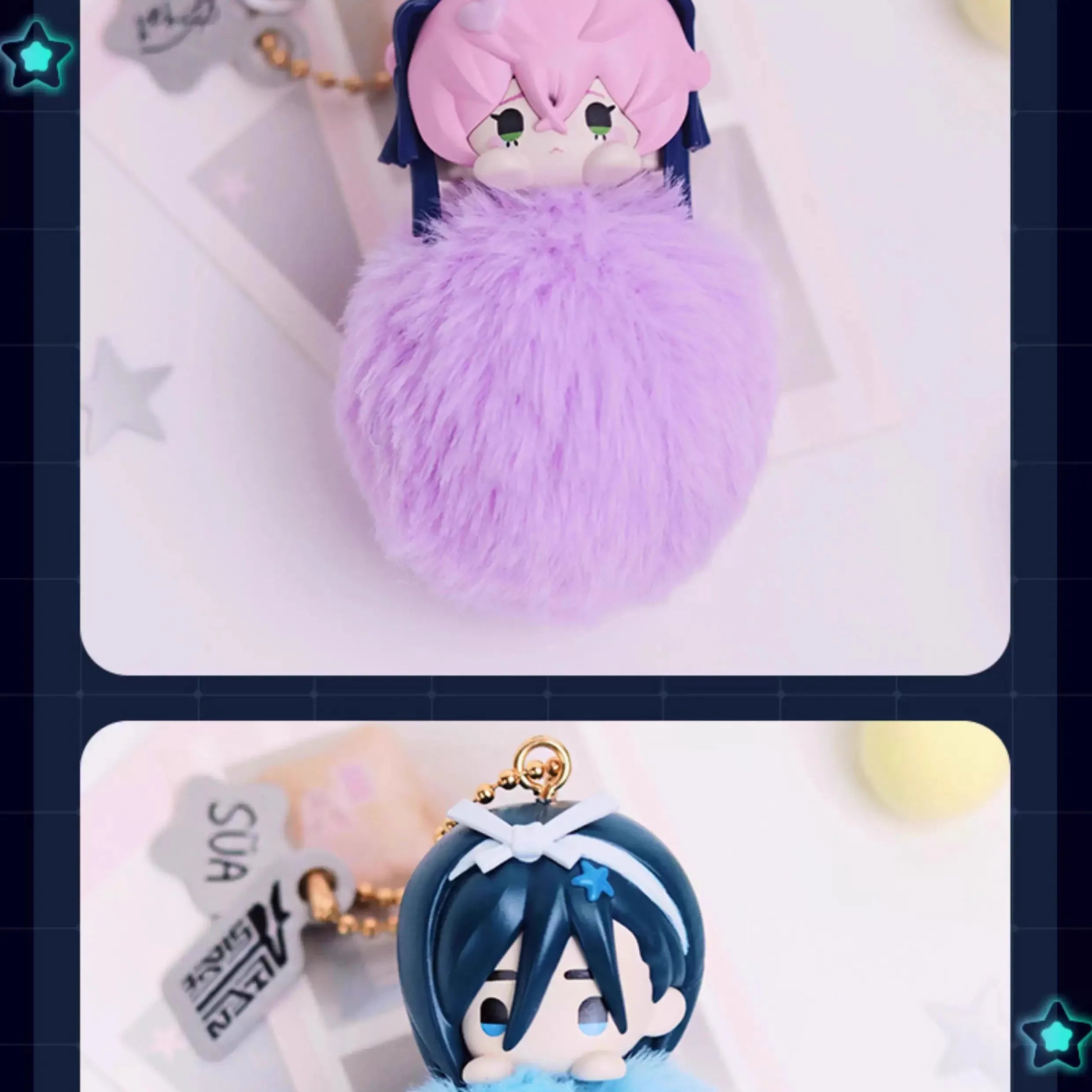 M-Funbox Alien Stage Free Stage 3" Surprise Pompom Bag Charm Blind Box Kawaii Gifts