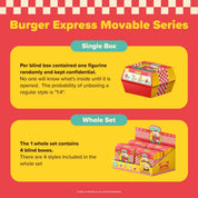 M-Funbox Lulu Pig Burger Express Movable Surprise Figure Blind Box Kawaii Gifts