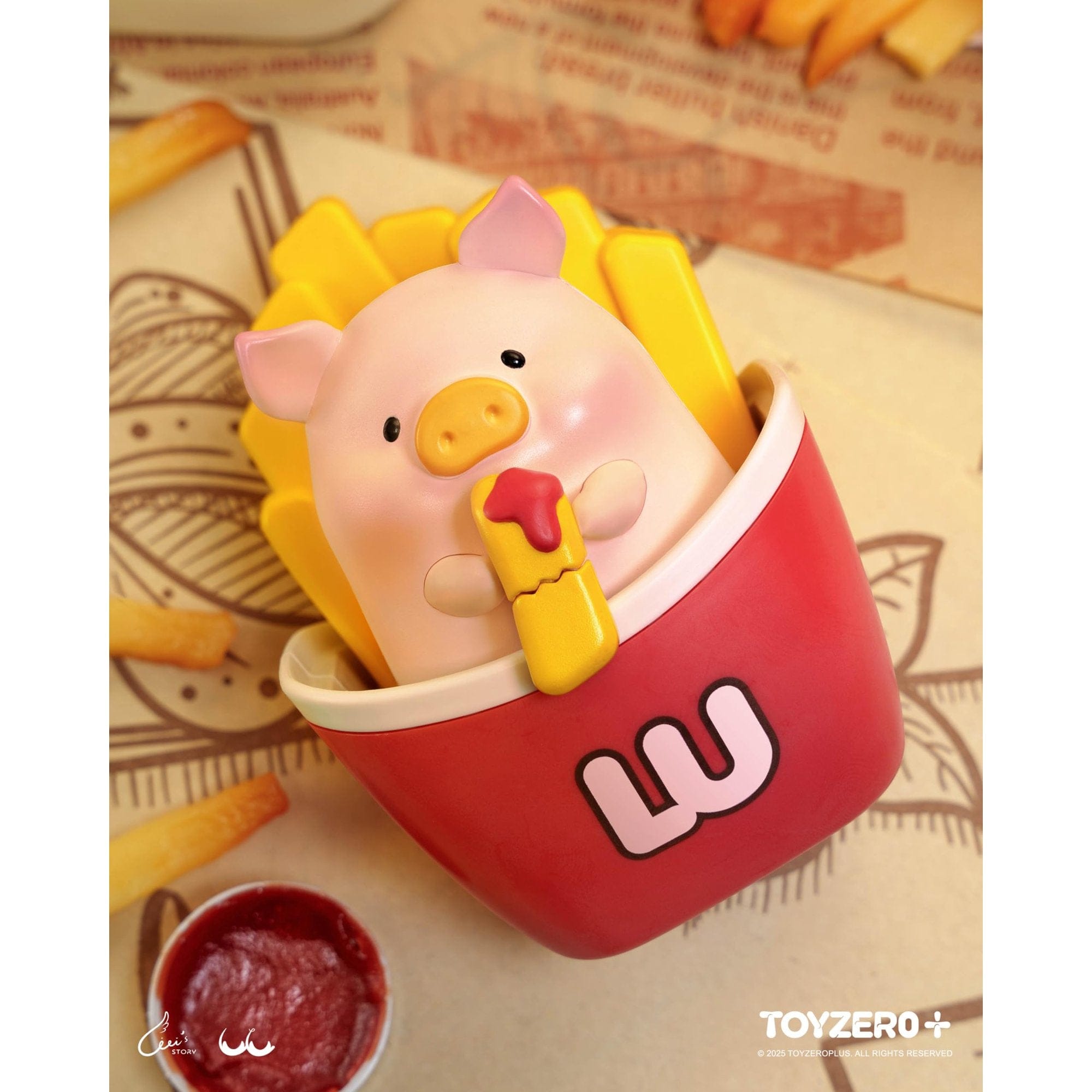 M-Funbox Lulu Pig Burger Express Movable Surprise Figure Blind Box Kawaii Gifts