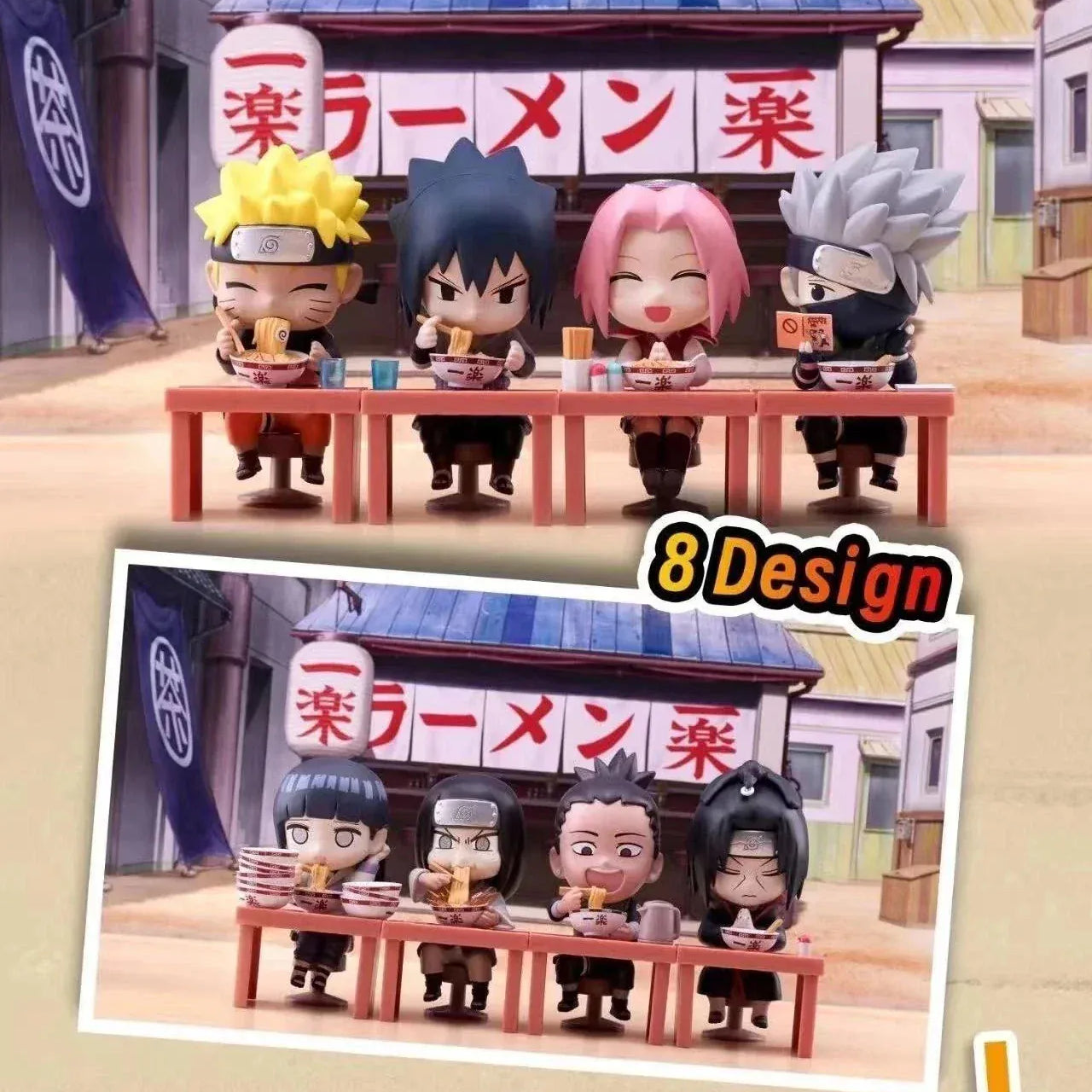 M-Funbox Naruto Shippuden BN FIGURE Q Ichiraku Ramen 3" Surprise Figure Blind Box Kawaii Gifts 6974913234477