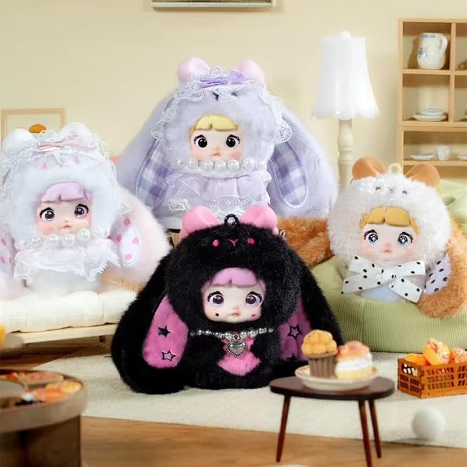 M-Funbox Nommi Baby Mibao v2 Sweetheart Bunny 4" Plush Bag Charm Surprise Blind Box Kawaii Gifts