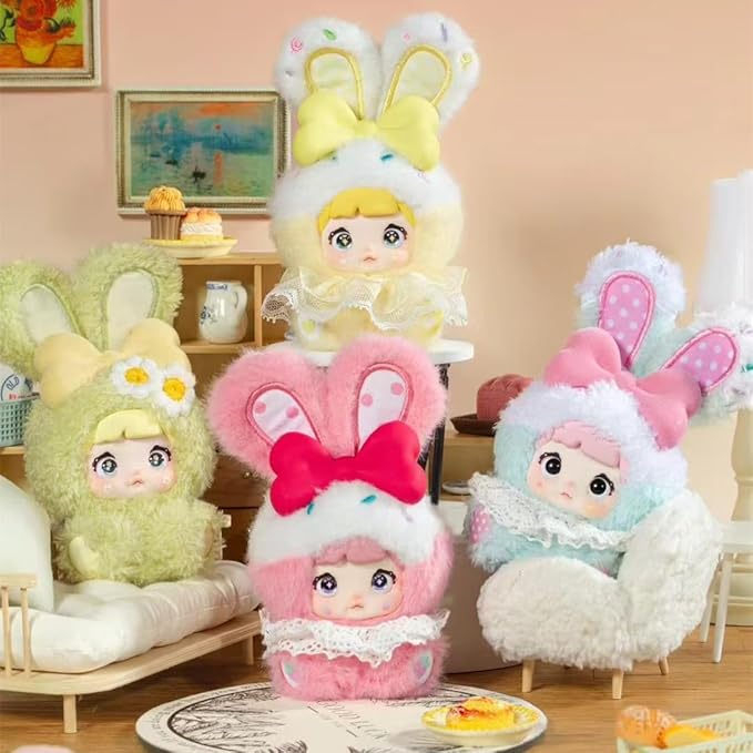 M-Funbox Nommi Baby Mibao v2 Sweetheart Bunny 4" Plush Bag Charm Surprise Blind Box Kawaii Gifts