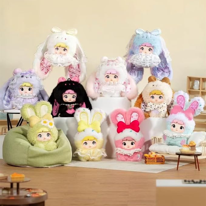 M-Funbox Nommi Baby Mibao v2 Sweetheart Bunny 4" Plush Bag Charm Surprise Blind Box Kawaii Gifts