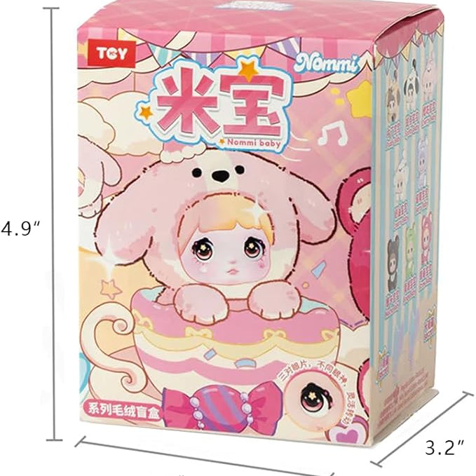 M-Funbox Nommi Baby Mibao v4 Adoption House 4" Plush Bag Charm Surprise Blind Box Kawaii Gifts 6976861750177