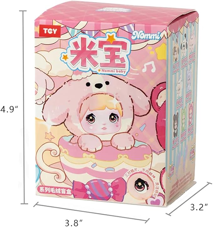 M-Funbox Nommi Baby Mibao v4 Adoption House 4" Plush Bag Charm Surprise Blind Box Kawaii Gifts 6976861750177