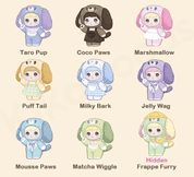 M-Funbox Nommi Baby Mibao v4 Puppy Diary 4" Plush Bag Charm Surprise Blind Box Kawaii Gifts 6976861750191