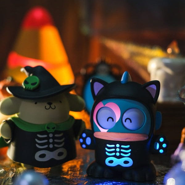 M-Funbox Sanrio Halloween Mischief Night Glow-in-the-Dark Surprise Wind-Up Figure Blind Box Kawaii Gifts