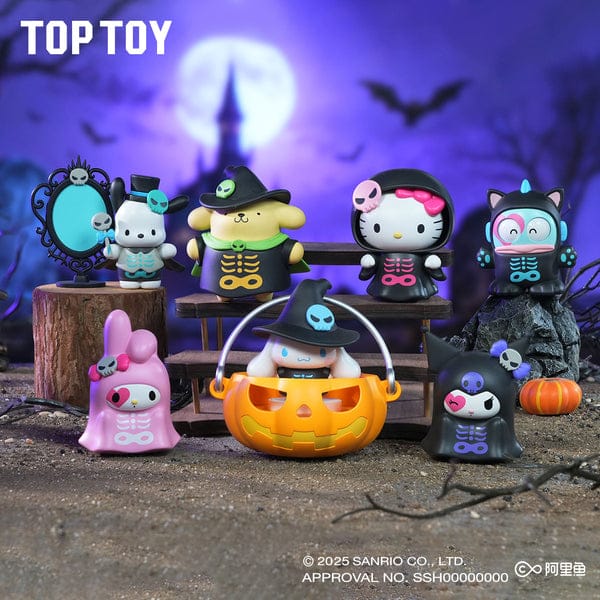 M-Funbox Sanrio Halloween Mischief Night Glow-in-the-Dark Surprise Wind-Up Figure Blind Box Kawaii Gifts