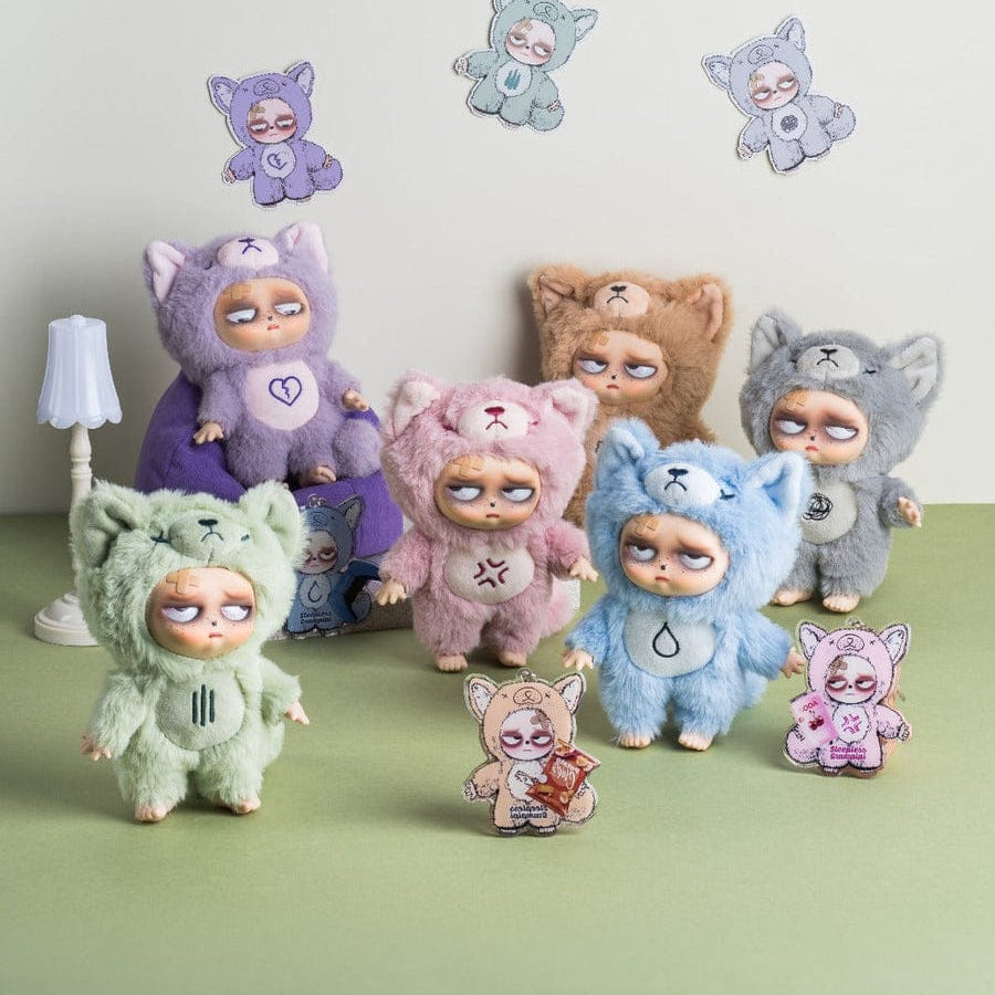 M-Funbox Sleepless Grumpipi Surprise 6.5" Plush Bag Charm Blind Box Kawaii Gifts