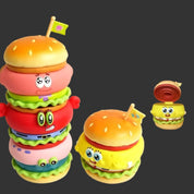 M-Funbox SpongeBob SquarePants Krabby Patty 5" Surprise Light-Up Burger Blind Box Kawaii Gifts