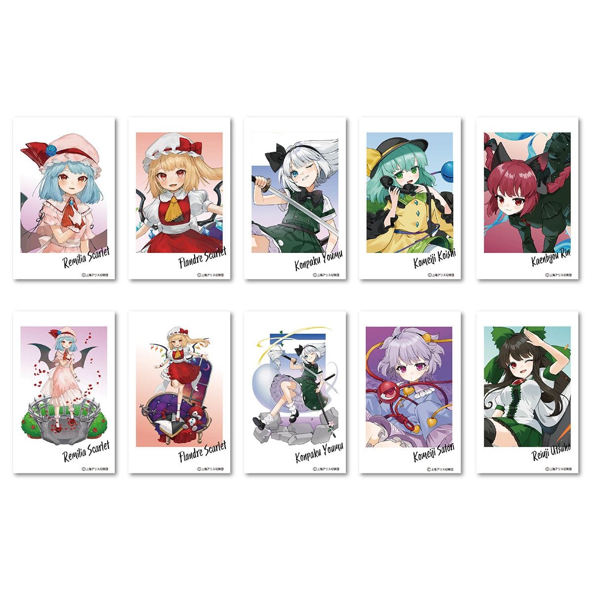 March Monster Touhou Project Polaroid Style Goto Card Vol.2 Surprise Kawaii Gifts 4582682482313