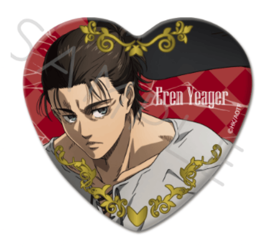 March Monster Attack On Titan Heart Can Badge Eren Kawaii Gifts 4582721641671