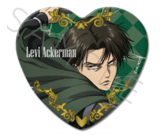 March Monster Attack On Titan Heart Can Badge Levi Kawaii Gifts 4582721641732