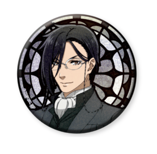 March Monster Black Butler - Public School Arc Stained Glass Can Badge Sebastian Kawaii Gifts