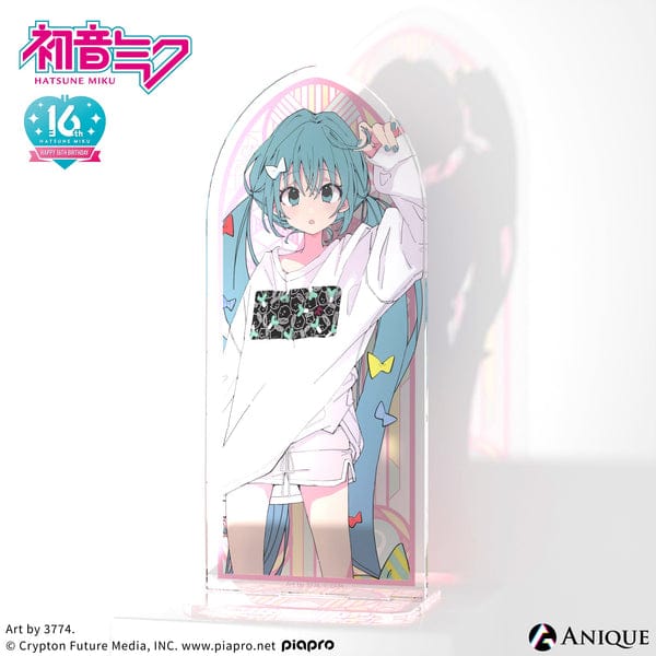 March Monster Hatsune Miku 16th Birthday Culture Stain Glass Acrylic Stand Kawaii Gifts
