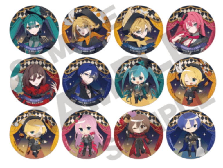 March Monster Hatsune Miku - Circus Style Can Badge Surprise Kawaii Gifts 4550451238904