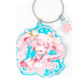 March Monster Hatsune Miku Sakura Miku Changing Seasons Acrylic Keychain Classic Kawaii Gifts 4582781076833