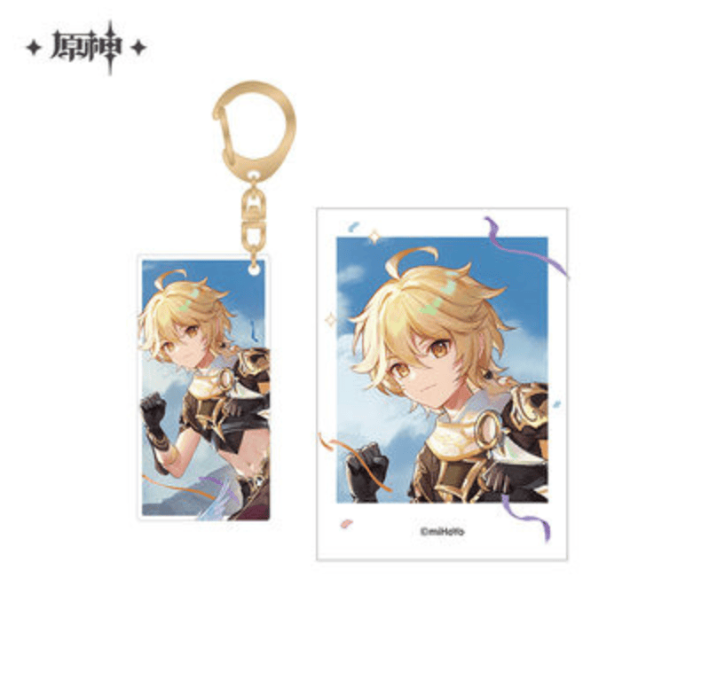 March Monster Genshin Impact - Aether 2023 Anniversary Acrylic Charm Polaroid Set Kawaii Gifts 6976068149439