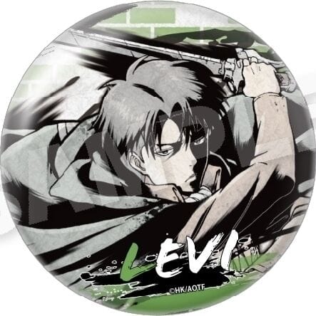 March Monster Attack On Titan Ink Wash Big Can Badge Levi Kawaii Gifts 4571604637030