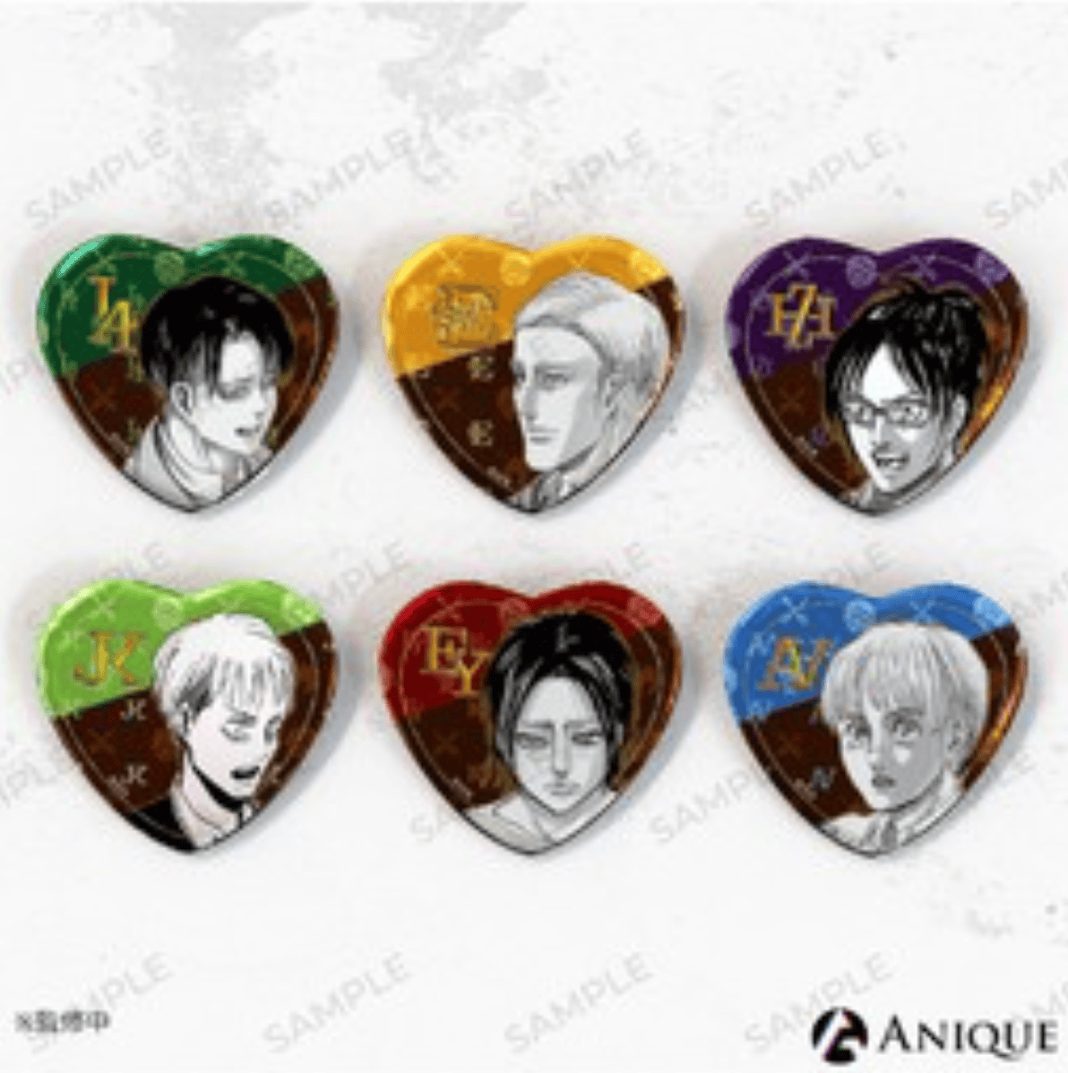 March Monster Attack On Titan Manga Heart Can Badge Surprise Kawaii Gifts 4570163906700