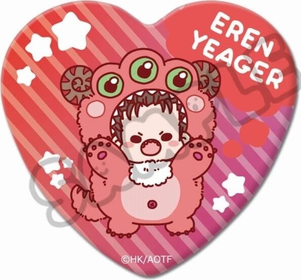 March Monster Attack On Titan Mochocho Monster Heart Can Badge Eren Kawaii Gifts 4582721686771