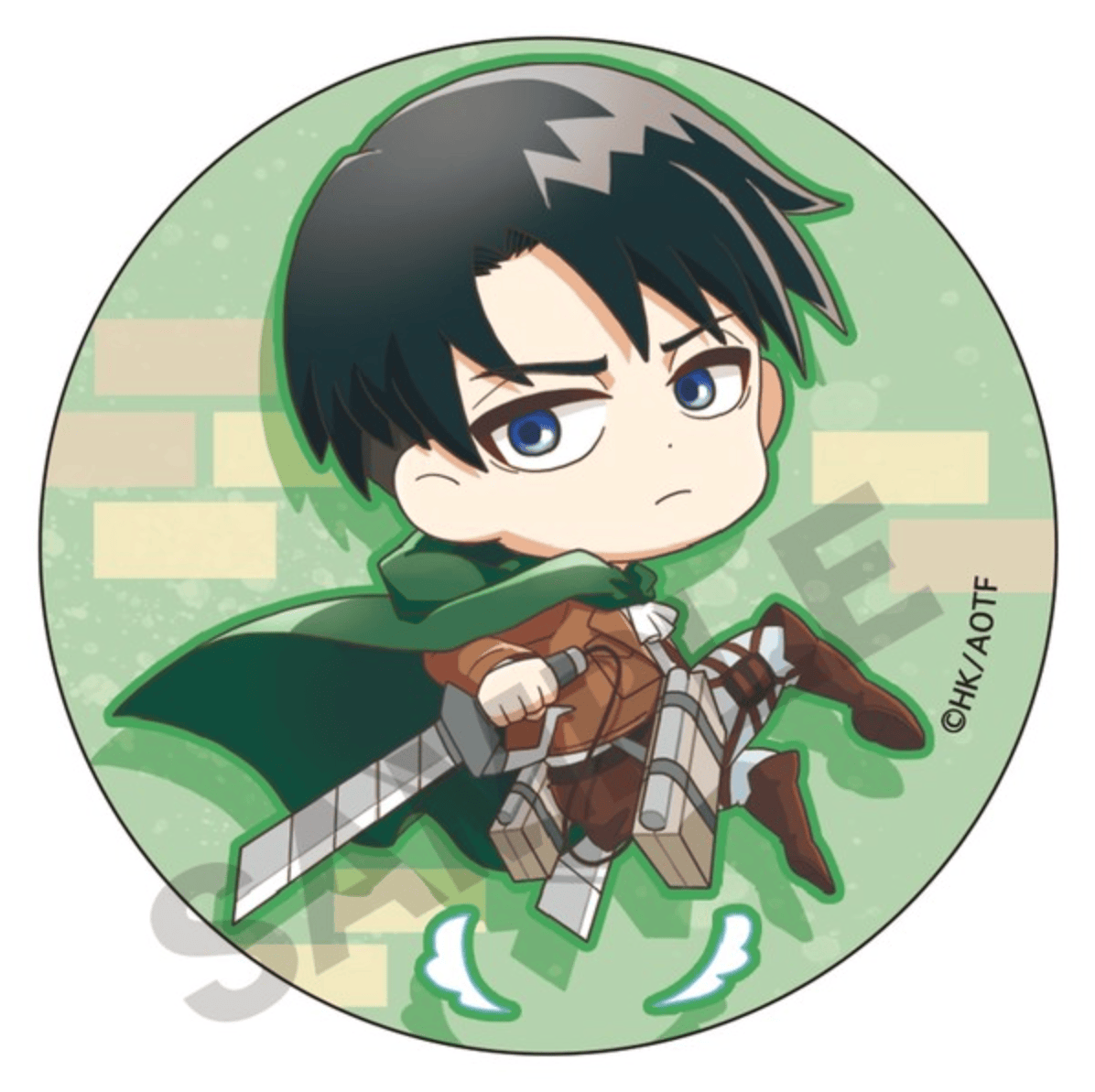 March Monster Attack On Titan Pyon Chibi Can Badge Levi Kawaii Gifts 4550451061243