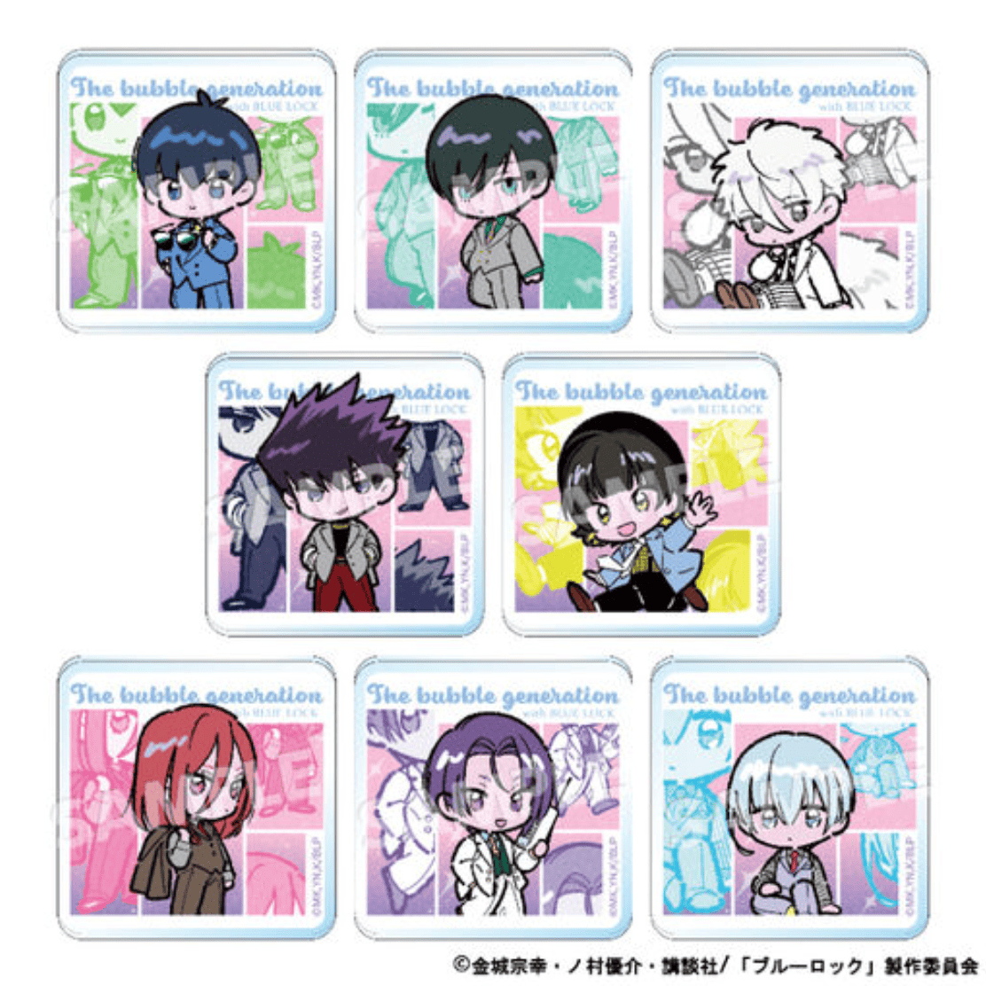 March Monster Blue Lock The Bubble Generation Acrylic Badge Surprise Kawaii Gifts 4573600122923