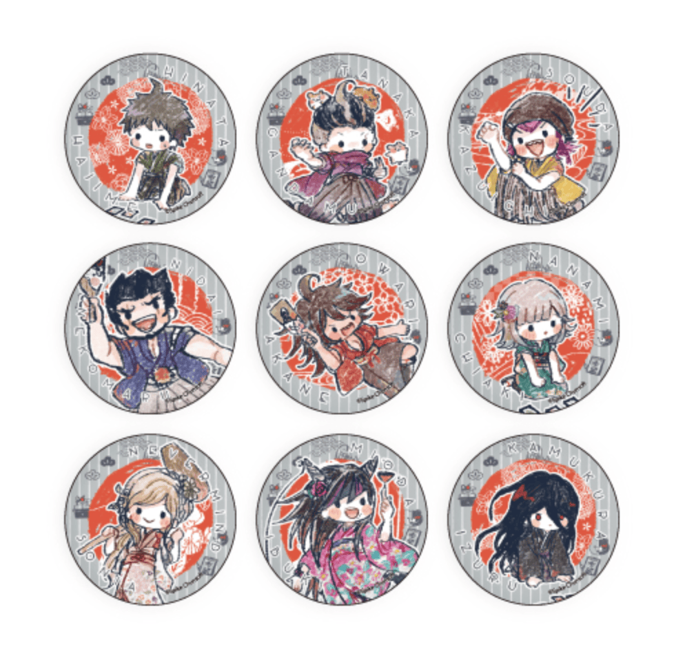 March Monster Danganronpa 1 and 2 Reload GraffArt New Year's Celebration Can Badge Surprise Kawaii Gifts 4589838109575