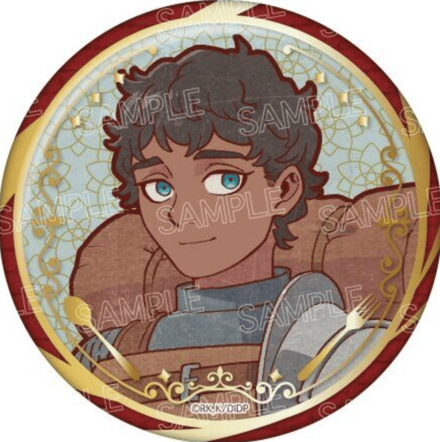 March Monster Dungeon Meshi - Retro Hot-Stamped Can Badge Kabru Kawaii Gifts 4580722005324