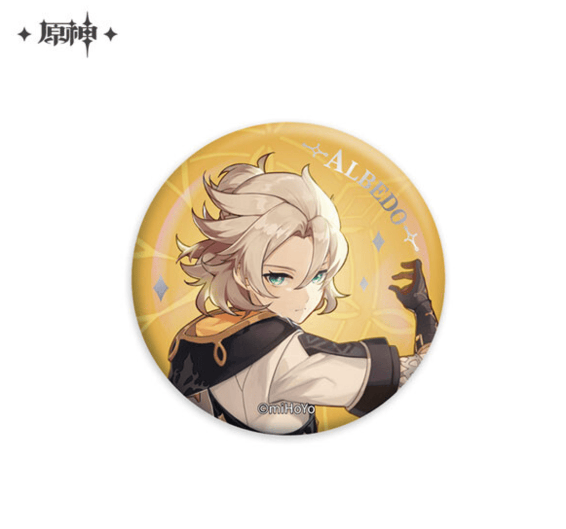 March Monster Genshin Impact - Albedo Wish Illustration Can Badge Kawaii Gifts 6974696615630